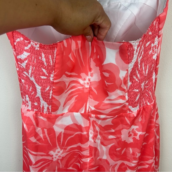 Amanda Uprichard New York x Revolve Strapless Eden Maxi Dress Paquita floral L - Picture 12 of 14